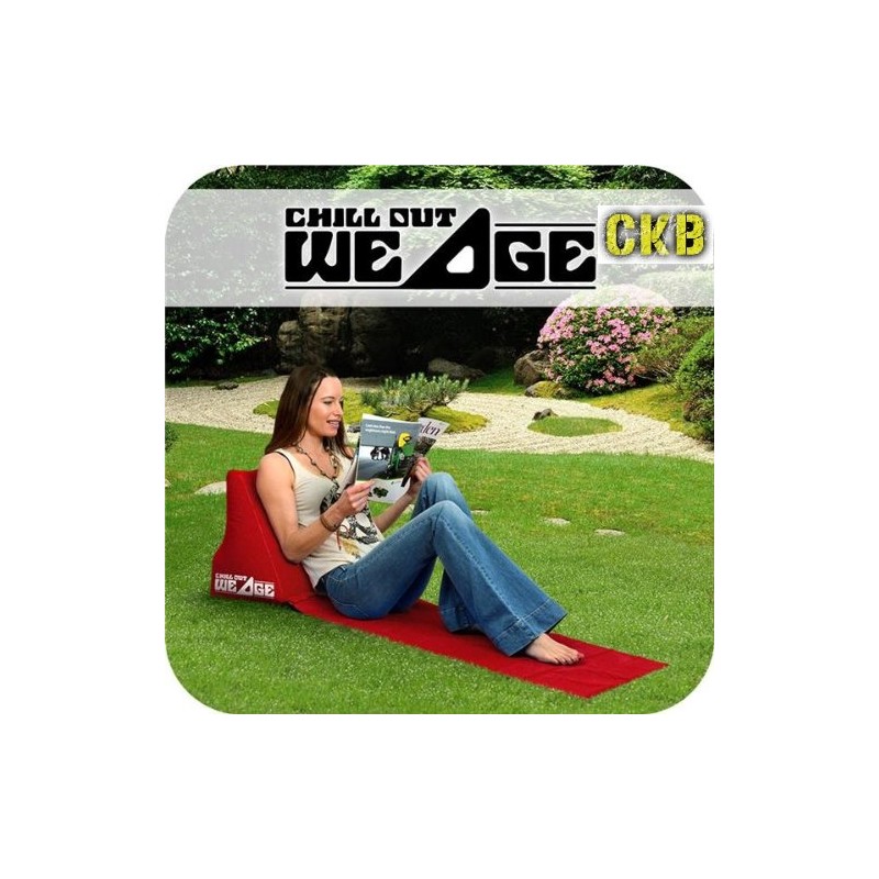 CKB LTD® Red Chill Out Portable Travel Inflatable Lounger with