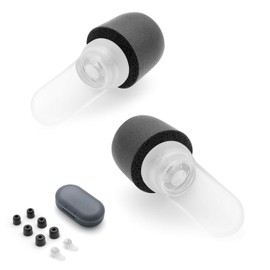 Sleeper Ear Plugs for Noise Reduction, Soft Memory Foam Ear Plugs for Sleeping, Reusable Snoring Blockers, Comfortable Hypoallergenic Sleep Earplugs for Side Sleepers [S/M/L Included] (Black)