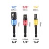 TSUCIA Impact Driver Bit Magnetic Hex Bit Set, Set of