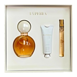 LA PERLA Luminous WOMEN SET 3 oz EDP Refillable SP + 0.35oz Sp + 1 oz Hand Cream