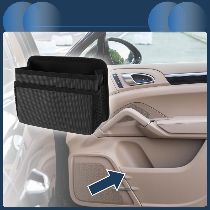 INFINAUTO Car Trash Can Car Door Back Seats 7.5" Length