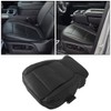 ECOTRIC Synthetic Leather Seat Covers Driver Bottom Side Compatible with 2019 2020 2021 Silverado Crew Cab Black LT WT