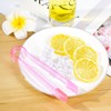 10 Pcs Plastic Buffet Serving Tongs, Clear Pink Kitchen Tongs