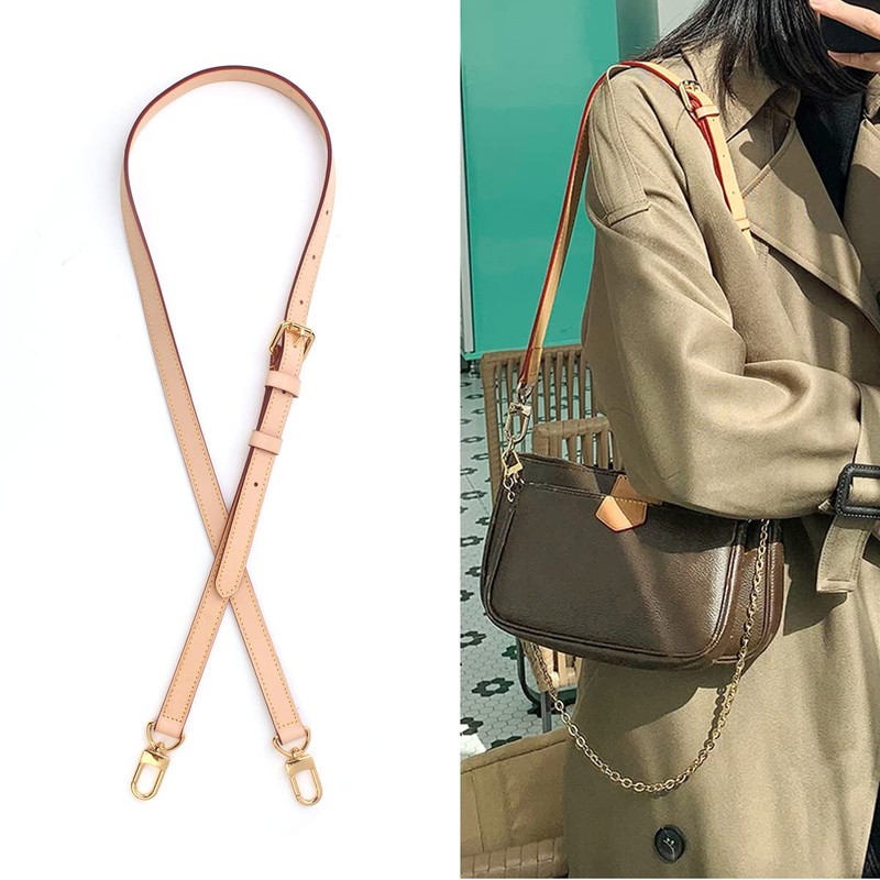 Jiesinlov Vachetta Leather Replacement Crossbody Bags Strap Shoulder Strap for