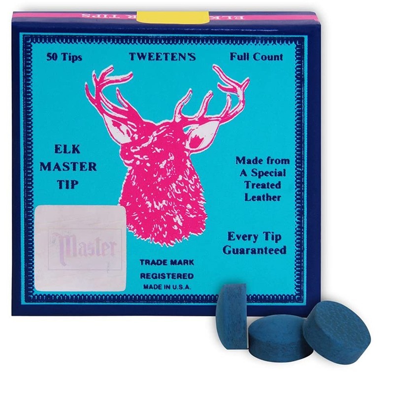 Tweeten Elk Master Billiard Pool Cue Tips - 1 Box