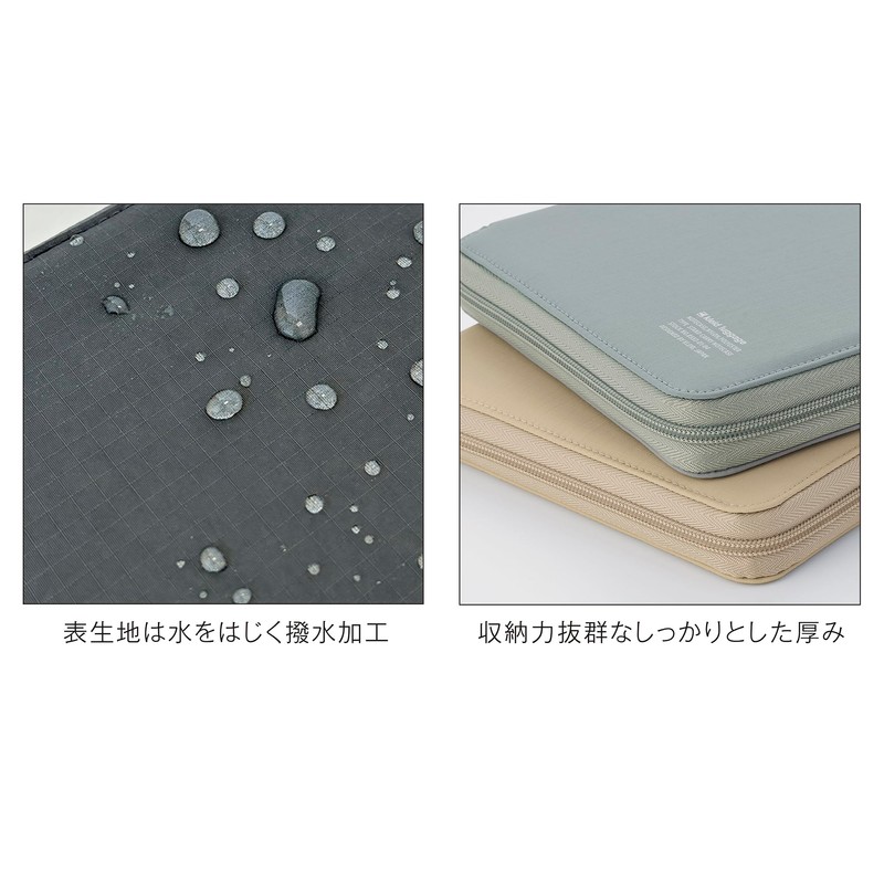 kleid 8553-04 A5 Stand Carry Note Case Blue Gray