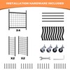 WALMANN Garage Sports Equipment Organizer, Ball Storage Rack Indoor/Outdoor Rolling