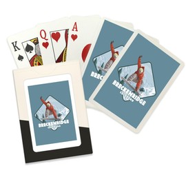 Lantern Press Breckenridge, Colorado, Snowboarder Jumping, (52 Playing Cards, Poker Size Card Deck with Jokers)