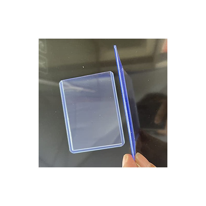 LUNA PARK 200 Clear Card Sleeves, 100 PVC Fundas Duro