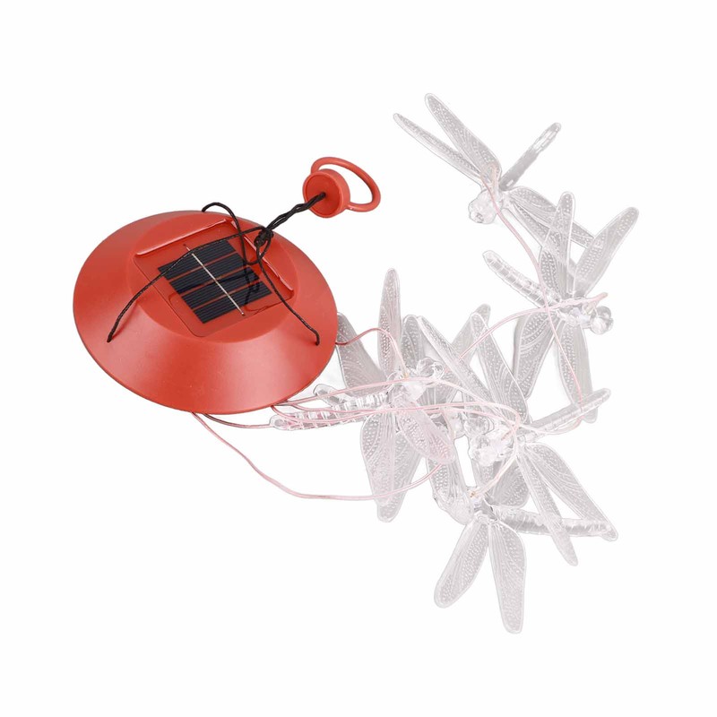 Solar Dragonfly Wind Chime Outdoor LED Wind Chime Garden Yard