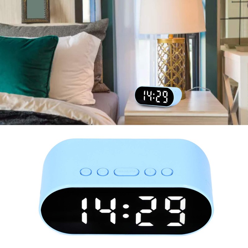 Alarm Clock LED Screen Temperature Display Simple Digital Desk Clocks