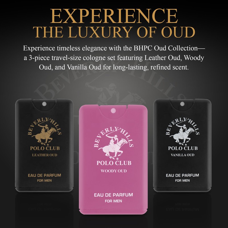 Beverly Hills Polo Club BHPC Men's Oud Collection 3PC Pocket