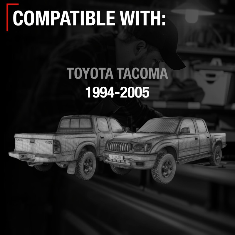 Tailgate Handle Assembly Replacement - Compatible with 1995-2004 Toyota Tacoma