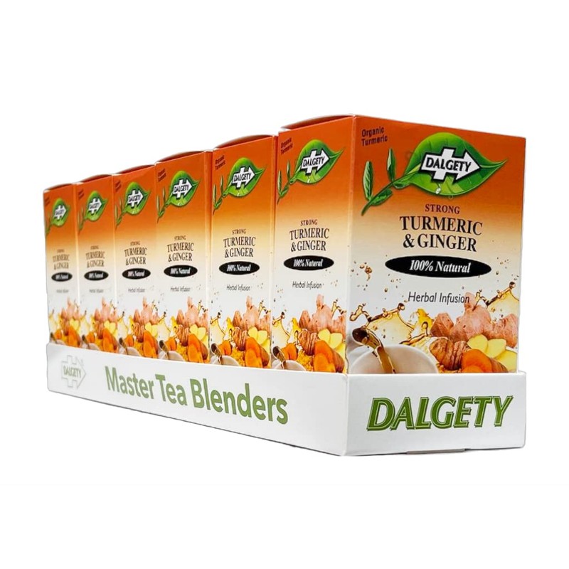 Dalgety Turmeric and Ginger Herbal Infusion 6x40g Cartons (6 Pack)