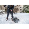 Suncast 18-inch Snow Shovel and Pusher Combo with Ergonomic Shaped