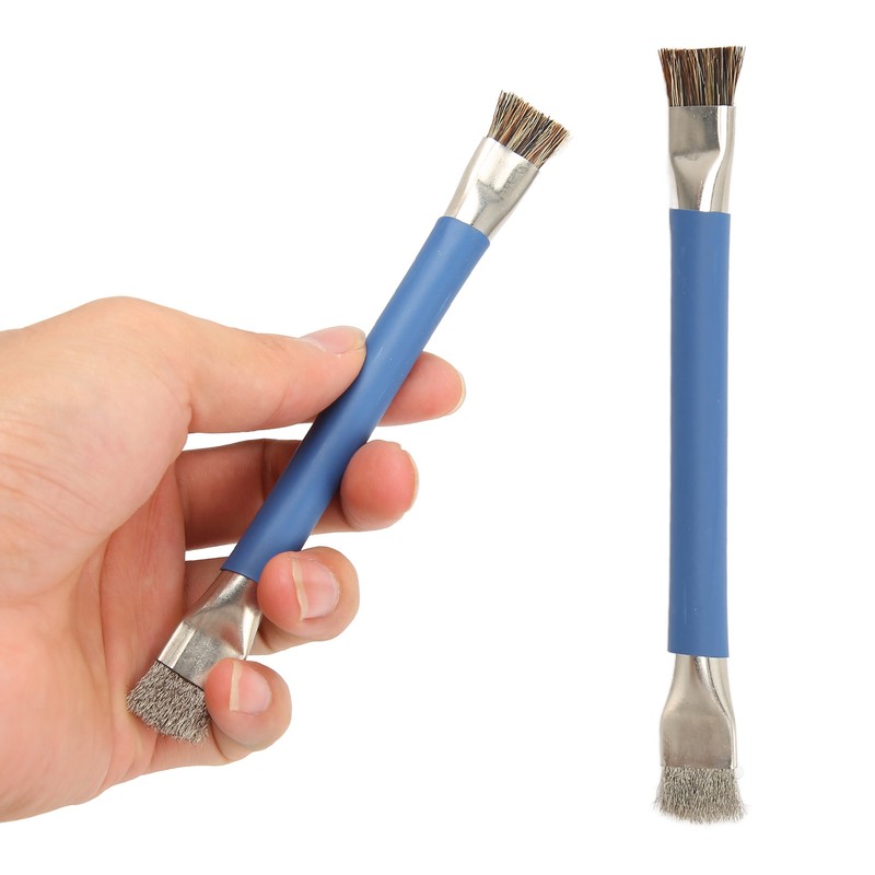 2Pcs Motherboard IC Cleaning Brush Double Head Antistatic Brushes for