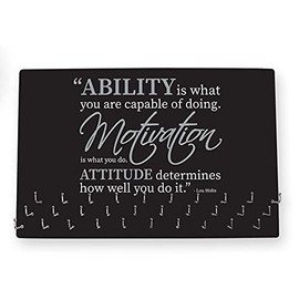 Gone For a Run Hooked On Medals (Large) | Medal Hanger and Display Ability is What You are Capable of Doing | Black