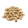 uxcell a17083100ux0253 20Pcs M10 x 1 Thread Brass Straight Grease