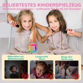 Gifts Girls Karaoke Machine Children: Wowstar Karaoke Microphone Children - Mini Karaoke Set with Microphone - Children's Toy Birthday Gifts for 3 4 5 6 8 7 9 10 11 12 Years Boys Girls