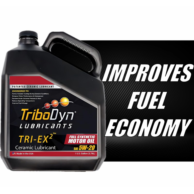 TriboDyn TRI-EX2 5w20 Synthetic Motor Oil with Ceramic Coating (5W-20,