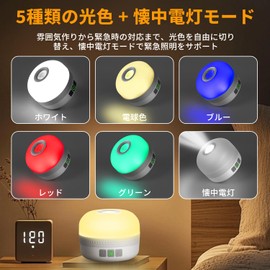 2-in-1 RGB LED Lantern, Camping Lantern, Flashlight Function, Ultra Bright, 6,000 mAh, 5 Color Switching (White/Warm/Blue/Red/Green), Stepless Dimming, Brightness Memory, Built-in Magnet, IPX5