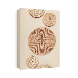 CafePress Canvas Wall Art Bohemian Rattan Basket Ready to Hang for Living Room, Bedroom or Office