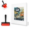 Gel Printing Pad with Brush - Reusable Gel Plate for