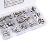 90pcs 1/4-20UNC Stainless Steel Hex Socket Cap Head Bolts Hex