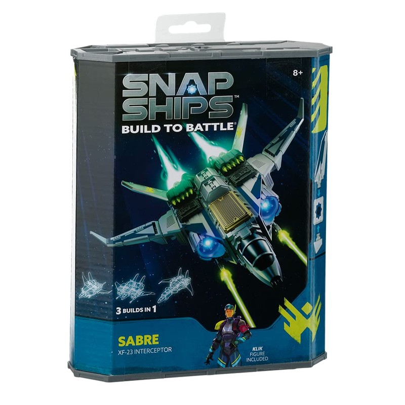 Snap Ships — Sabre XF-23 Interceptor — Construction Toy for