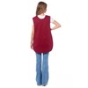 Ladies Plain With Matching Piping Tabard Apron Overalls Front Pocket