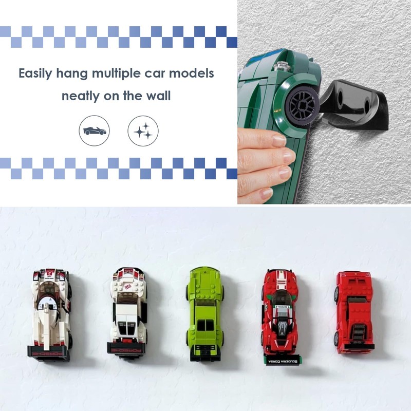YHTCC 12PCS Wall-Mounted Car Display Shelves, for Displaying and Storing