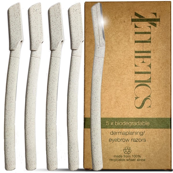 IZthetics Dermaplaning Blades for Face – Face Razors for Women and Men – Biodegradable Facial Hair Remover Ideal for Peach Fuzz, Eyebrow Shaper – Easy to Use and Safe (5)