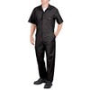 Dickies Men's Short Sleeve Flex Coverall, Black, XLS