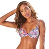 LASCANA Women's Tropical Print Underwire Bikini Top Grey Printed 32B