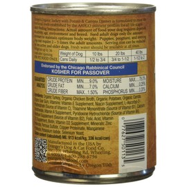 Evanger'S 100-Percent Organic For Dogs Turkey With Potato And Carrots Dinner, 12 Pack