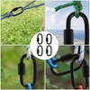 TEHAUX Locking Stainless Outdoor Heavy Carabiner Hammock Quick Re for