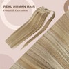 Sunny Blonde Ponytail Extension Real Human Hair 24inch Caramel Blonde