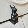 Cast Iron Door Stop, Cute Decorative Rabbit Door Stopper, Heavy