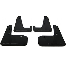 Rally Armor MF34-UR-BLK/GRY Black, Gray Mud Flap with Logo (2015 Subaru Legacy UR), 1 Pack
