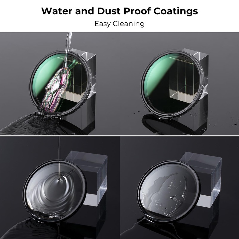 K&F Concept 67mm Variable ND Filter ND2-ND400 (1-9 Stops) Neutral
