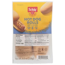 SCHAR Hot Dog Rolls, 8 OZ