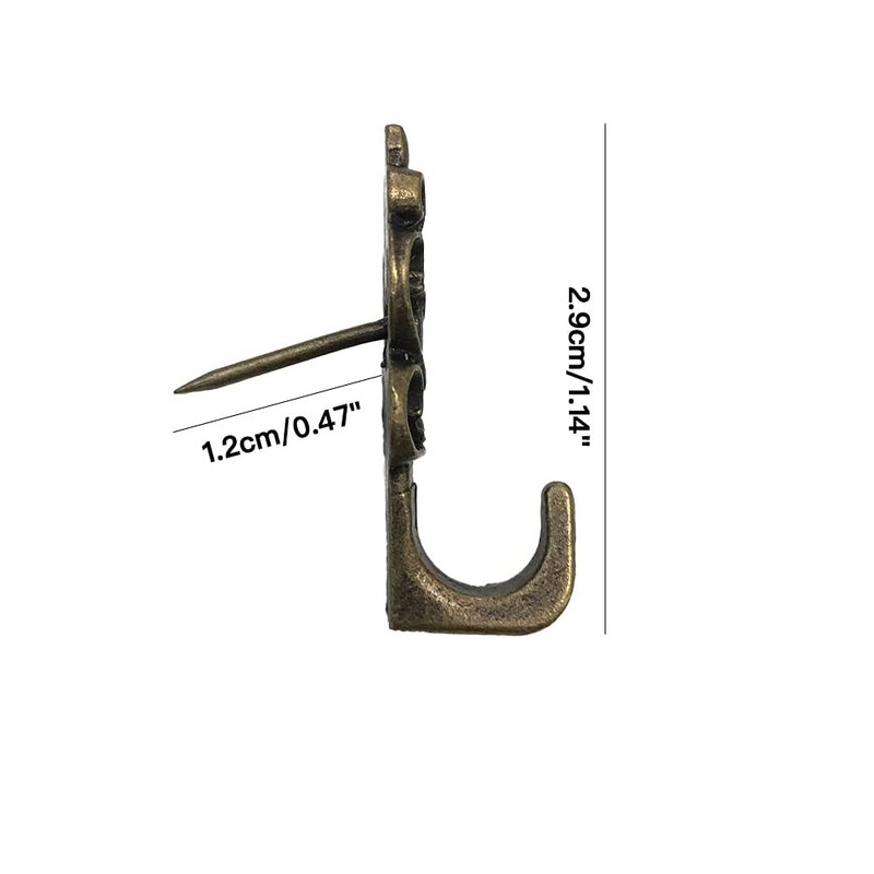 Teadokly 20pack Push Pin Hangers,Zinc Alloy Pin Photo Frame Hooks,Thumb