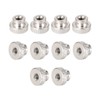 sourcing map Knurled Thumb Nut M4 Round Button with Collar