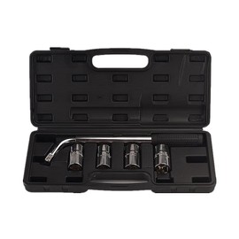 FLZOSPER Telescoping Extendable Wheel Lugs Wrench with Four SAE & Metric Double-Side Lug Nut Sockets（17-19，21-23,11/16‘’-3/4‘’，13/16‘’-7/8‘’）