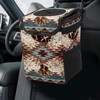 GACTIVITY Western Aztec Cow Print Collapsible Reusable Waterproof Car Trash