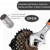 Pack of 2 compatible with Sunrace, cassette puller, polartreehome bicycle