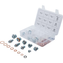 BGS 70184 Oil Drain Plug Repair Assortment 63-Piece Set