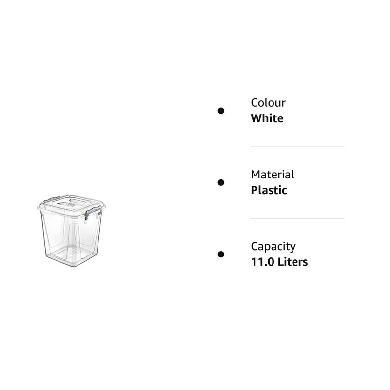 Hobby Life 11 Litre Plastic Pantry Box, Transparent
