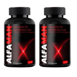 2 Pack Alfaman Ltanis Para La Potencia 2pack 30 Capsulas Sabor Sin sabor