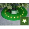 F-H-S International Christmas Tree Rug with Star LED Lighting Round